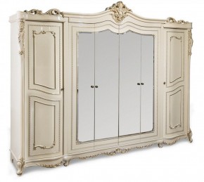 Шкаф 6-ти створчатый Джоконда (крем) в Южноуральске - yuzhnouralsk.ok-mebel.com | фото